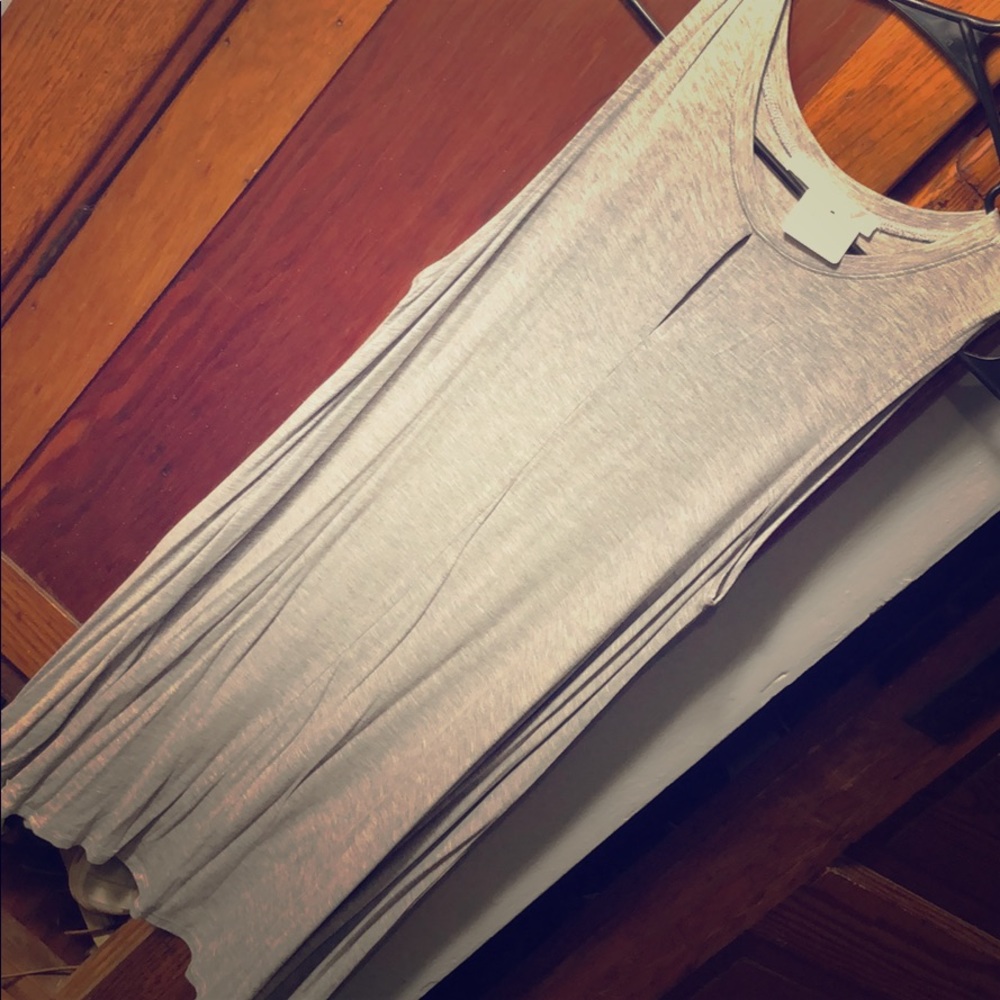 Gray tank dress